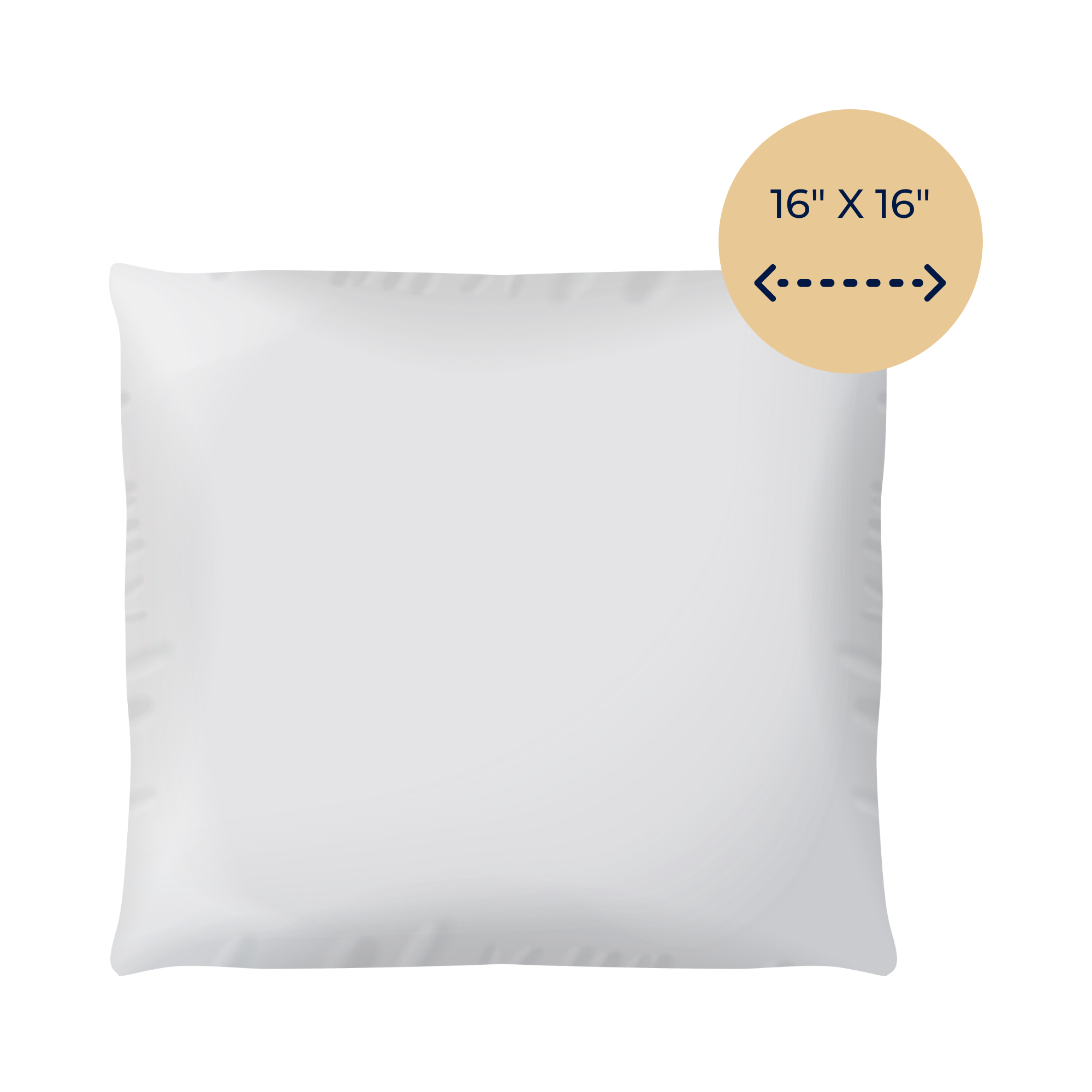 Oubonun 20 x 20 Throw Pillow Inserts (Set of 2) with 100% Cotton Cover - 20  Inch Square Interior Decorative Sofa Pillow Insert Pair - White Couch