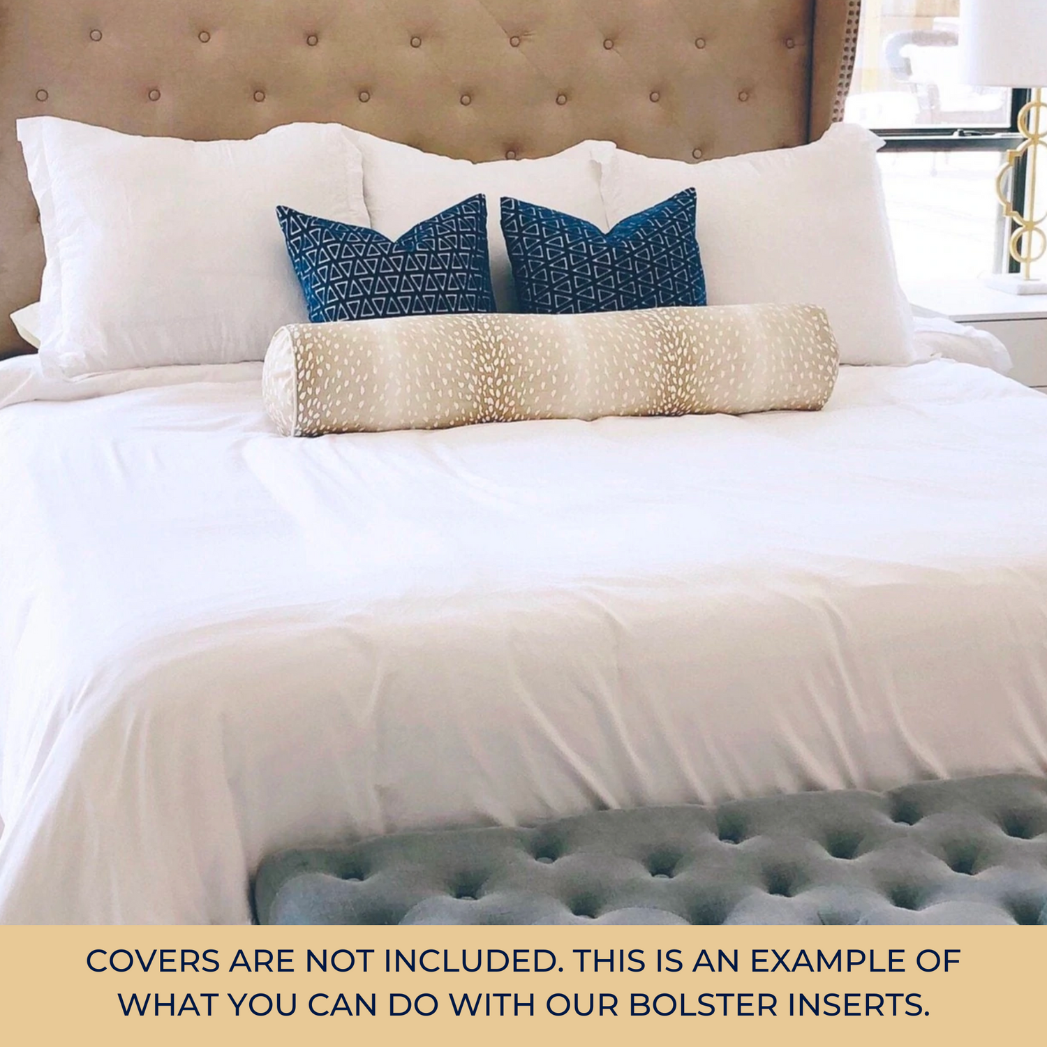 9" Decorative Bolster Pillow - American Comfort Luxury Linens