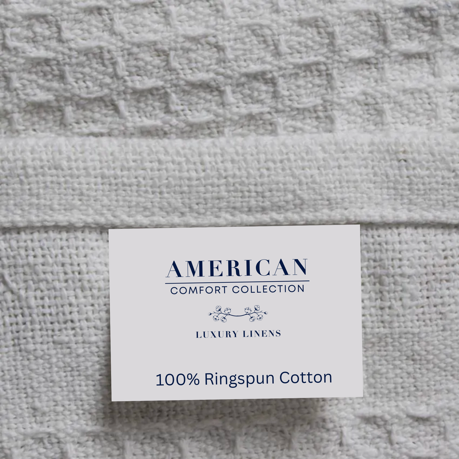 American Comfort Hotel Collection Classic White Waffle Weave Thermal Blankets - American Comfort Luxury Linens