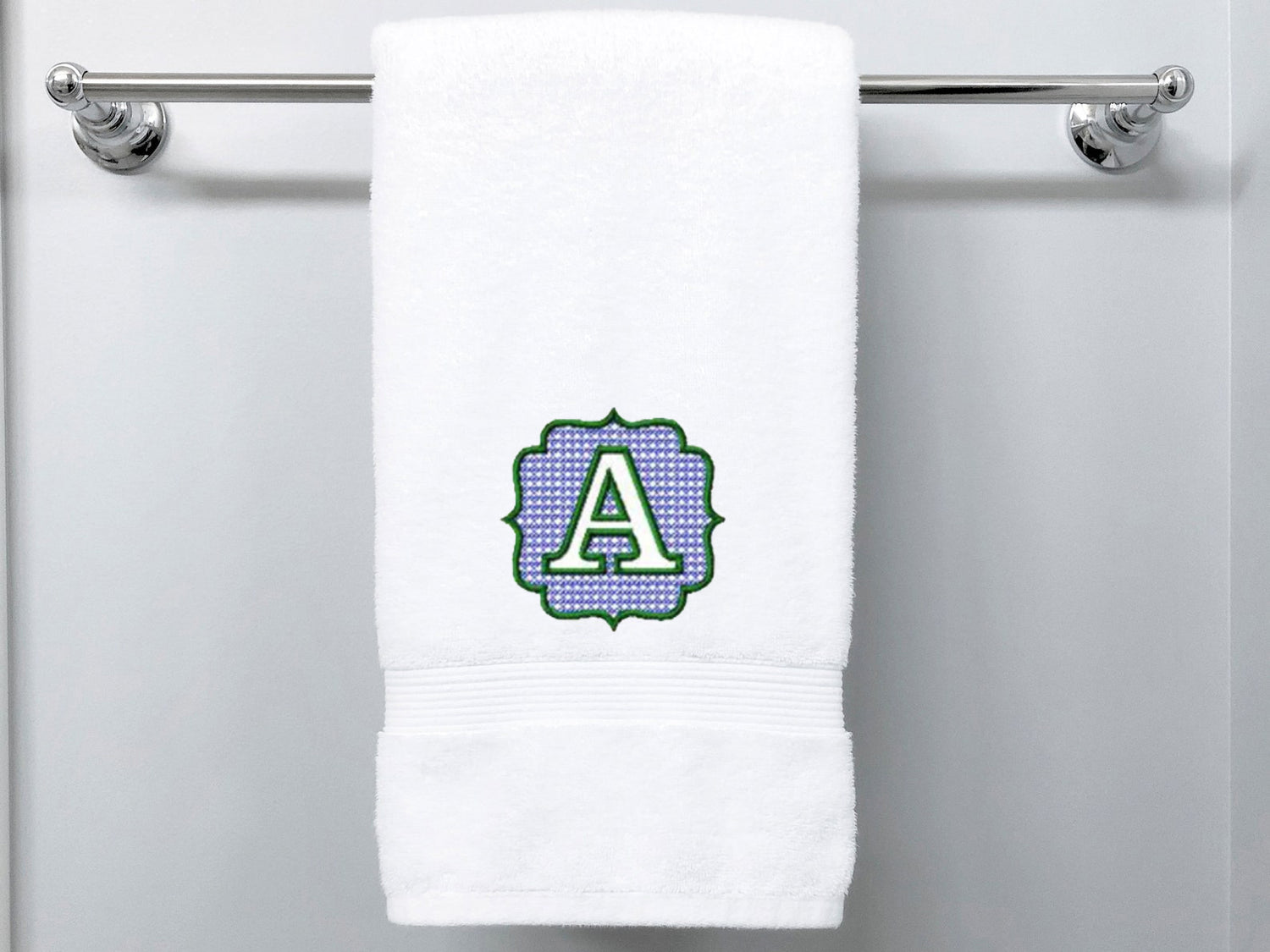 Embossed Rivermill Monogramed Hand Towel - American Comfort