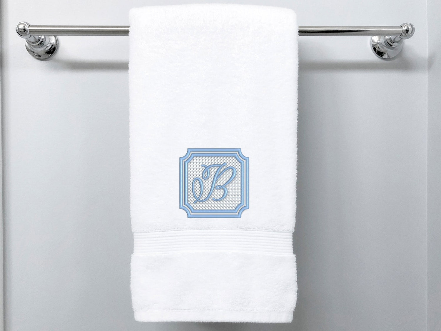 Embossed Twilight Monogramed Hand Towel - American Comfort