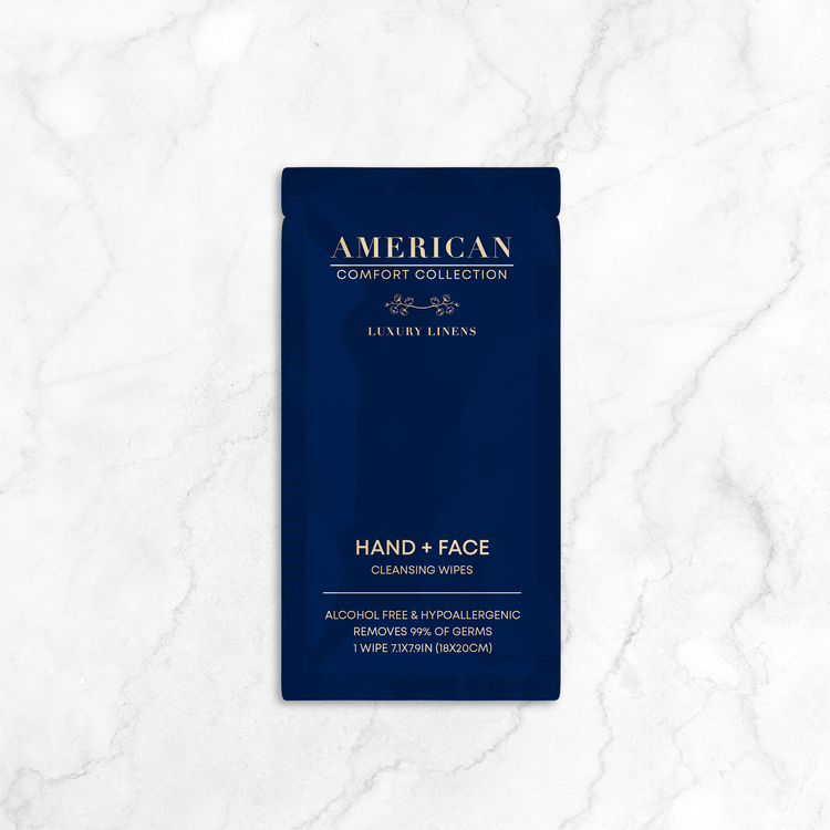 American Comfort Luxury Hand + Face Cleansing Wipes (Pack of 25) - American Comfort